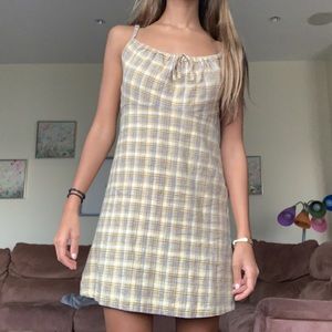 Urban Outfitters Yellow Plaid Dress